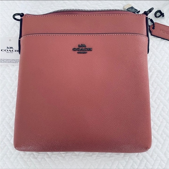 Coach Handbags - Coach Kitt Messenger Crossbody Bag in Color Vintage Pink with Gunmetal Hardware